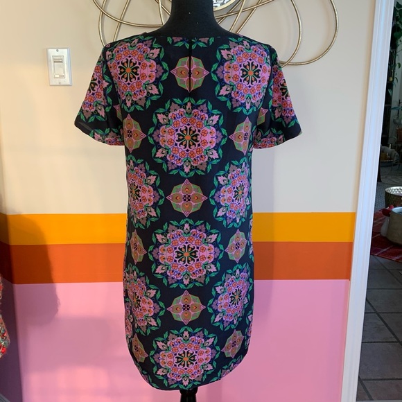 J. Crew Factory Medallion Floral Print Gallery Shift Dress - Picture 3 of 4